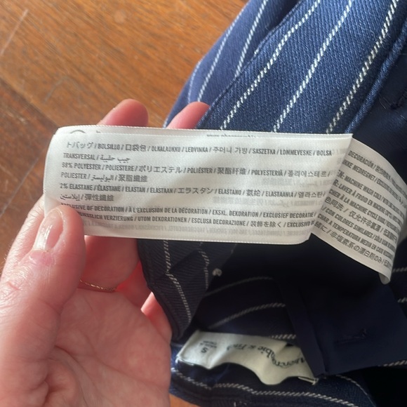 Abercrombie high waist tailored shorts - pin stripe - Picture 3 of 3